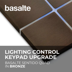 Basalte Sentido Quad Lighting Control Keypad Upgrade - Bronze