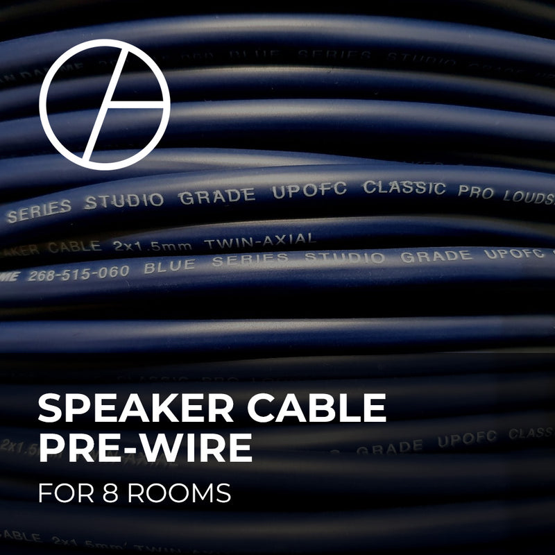 Speaker Cable Pre-Wire - 8 Rooms