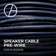 Speaker Cable Pre-Wire - 8 Rooms