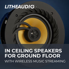 In-Ceiling Wifi Speakers for Ground Floor